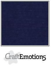 CraftEmotions linnenkarton 10 vel  Donker blauw  30,5x30,5cm