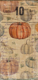 Reprint - Vintage Pumpkin Slimline Paper Pack (RPS009)