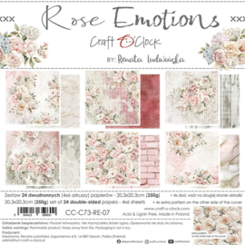 Craft O'Clock - CC-C73-RE-07 -20,3x20,3cm Rose Emotions 