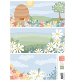Marianne design - AK0089 - Eline's Flower garden backgrounds
