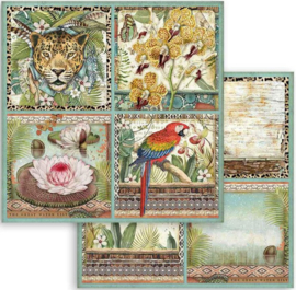 Stamperia - Amazonia -Cards  -Paper - 30.5  x 30.5  cm