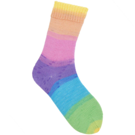 Rico Design Superba Cashmeri luxury socks - 4 draads - Regenboog