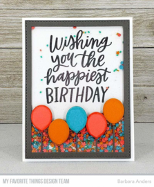 My Favorite Things - Clear Stamps - Happiest Birthday
