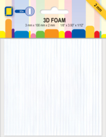 JEJE Produkt - Foam Tape Lines  - 3mm  x 100 mm x 2 mm (3.3055)