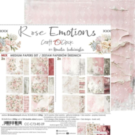 Craft O' Clock - Rose Emotions -CC-C73-RE-09- Mix Paper Set 20.3x20.3cm