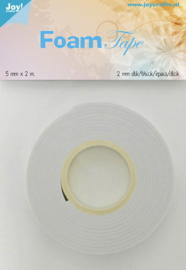 Joy! Crafts Foam tape - 2 mm x 5 mm  x  2 meter  6500/0026