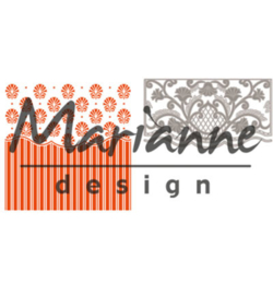 Marianne D Embossing folder + Die -  Anja's ornamental border - DF3443