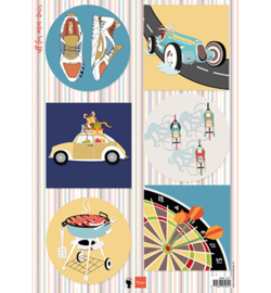 Marianne Design A4 Knipvel - All for men - Darts -  EWK1277