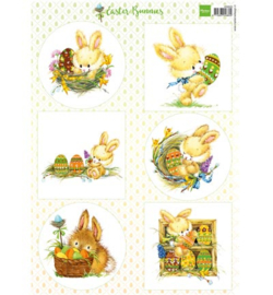 Marianne D 3D Knipvellen Easter Bunnies VK9555