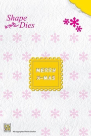 Nellie Snellen Shape Dies - Merry Christmas  SD 018