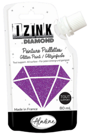 IZINK Diamond glitterverf/pasta - 80 ml, violet - 80823