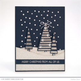 My Favorite Things Snowfall Vertical Stencil (ST-126)
