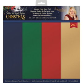 Crafter's Companion Twas the Night Before Christmas - Pearlescent Paper Pad - 30.5 x 30.5 cm