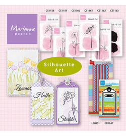 Marianne Design - Clear Stamp - Silhouette Art - Tulip - CS1159
