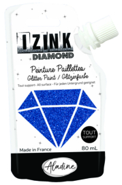 IZINK Diamond glitterverf/pasta - 80 ml, marineblauw - 80820