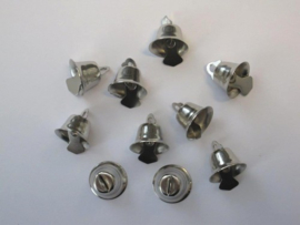 Klokjes zilver  15 mm   10 ST   -   801400/4404