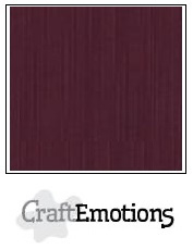 CraftEmotions Linnenkarton 27 x 13,5 cm Burgundy  001235/1185