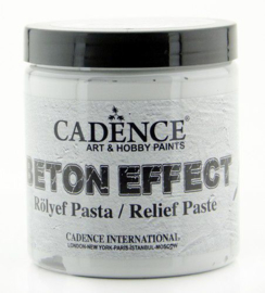 Cadence - Beton Effect Relief Pasta - Grijs