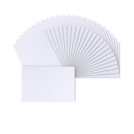 Florence • dubbele kaarten 200g 10,5x15,7cm x25 wit
