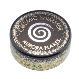 Cosmic Shimmer - Aurora Flakes 50 ml  - Jade Gold