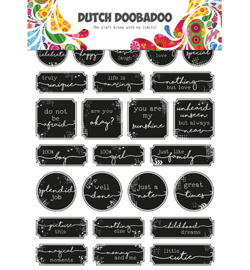 Dutch DooBaDoo - Sticker Art - A5 - Grunge tickets - 491.200.005