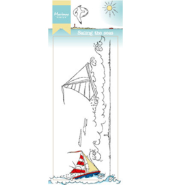 Marianne Design Stamp -  Hetty's border - Sailing the seas  HT1623