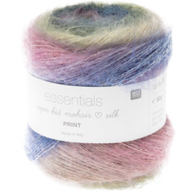 Rico Essentials Super Kid Mohair Silk Print - 383269.008 - Retro