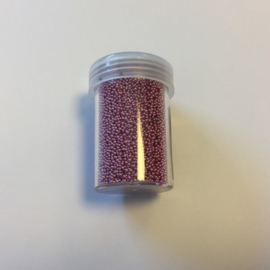 Mini pearls (zonder gat) 0,8-1,0mm  - roze - 22 gram   801580/4207