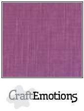 CraftEmotions linnenkarton 10 vel  Purper  30,5x30,5cm