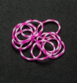 Band-It 600 Elastiekjes 6200/0864 Snowwhite / Pink