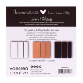 Florence - Labelblock - 3 maten 250 grams