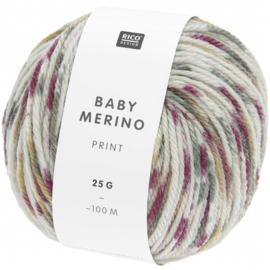 Rico Baby Merino Print - Teal-Violet  383315.014