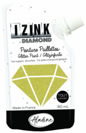 IZINK Diamond glitterverf/pasta - 80 ml, goud - 80835