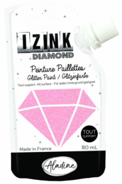IZINK Diamond glitterverf/pasta - 80 ml, powderpink - 80828