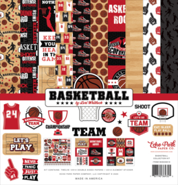 Echo Park - Basketball Design Papier - 30,5 x 30,5 cm.