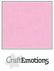 CraftEmotions linnenkarton 10 vel  Roze  30,5x30,5cm