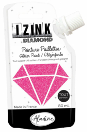 IZINK Diamond glitterverf/pasta - 80 ml, fuchsia - 80841