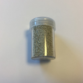 Mini pearls (zonder gat) 0,8-1,0mm  - zilver - 22 gram   801580/4201