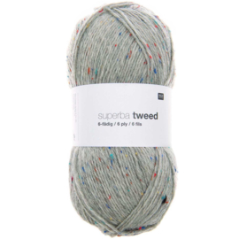 Sokkenwol Rico Superba Tweed 6 draads - Licht grijs 383304.004