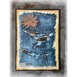COOSA Crafts • Clear Stempel A6 Love my jeans - Ripped jeans