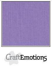 CraftEmotions linnenkarton 10 vel  Lavendel  30,5x30,5cm