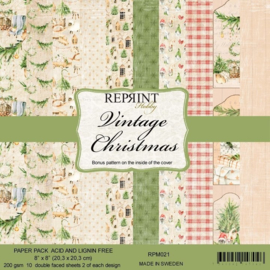 Reprint - Vintage Christmas  20.3 x 20.3 cm  Paper Pack (RPM021)