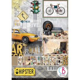 Ciao Bella - Hipster - Dubbelzijdig Creative Pad - A4 - CBCL035