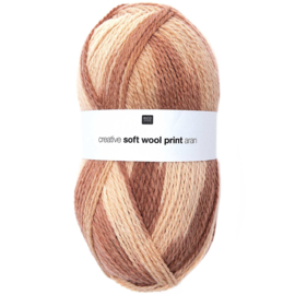 Rico Creative Soft Wool Print aran - 383271.004 - Puder