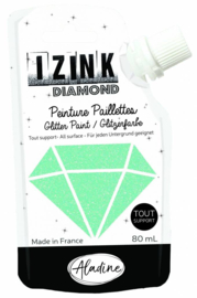IZINK Diamond glitterverf/pasta - 80 ml, pastelgroen - 80831