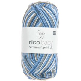 Rico Baby Cotton Soft Print dk 383040.033  Blauw - Petrol