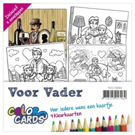 Yvonne Creations Color Cards 3 - Voor Vader - YCCC10003