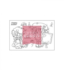 Cuddly Buddly Clear Stamps Little Poppets Springtime CBS0022