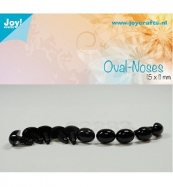 Joy!Crafts Oval-noses 15 x 11 mm Zwart