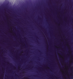 Veren Marabou  Purple 15 stuks